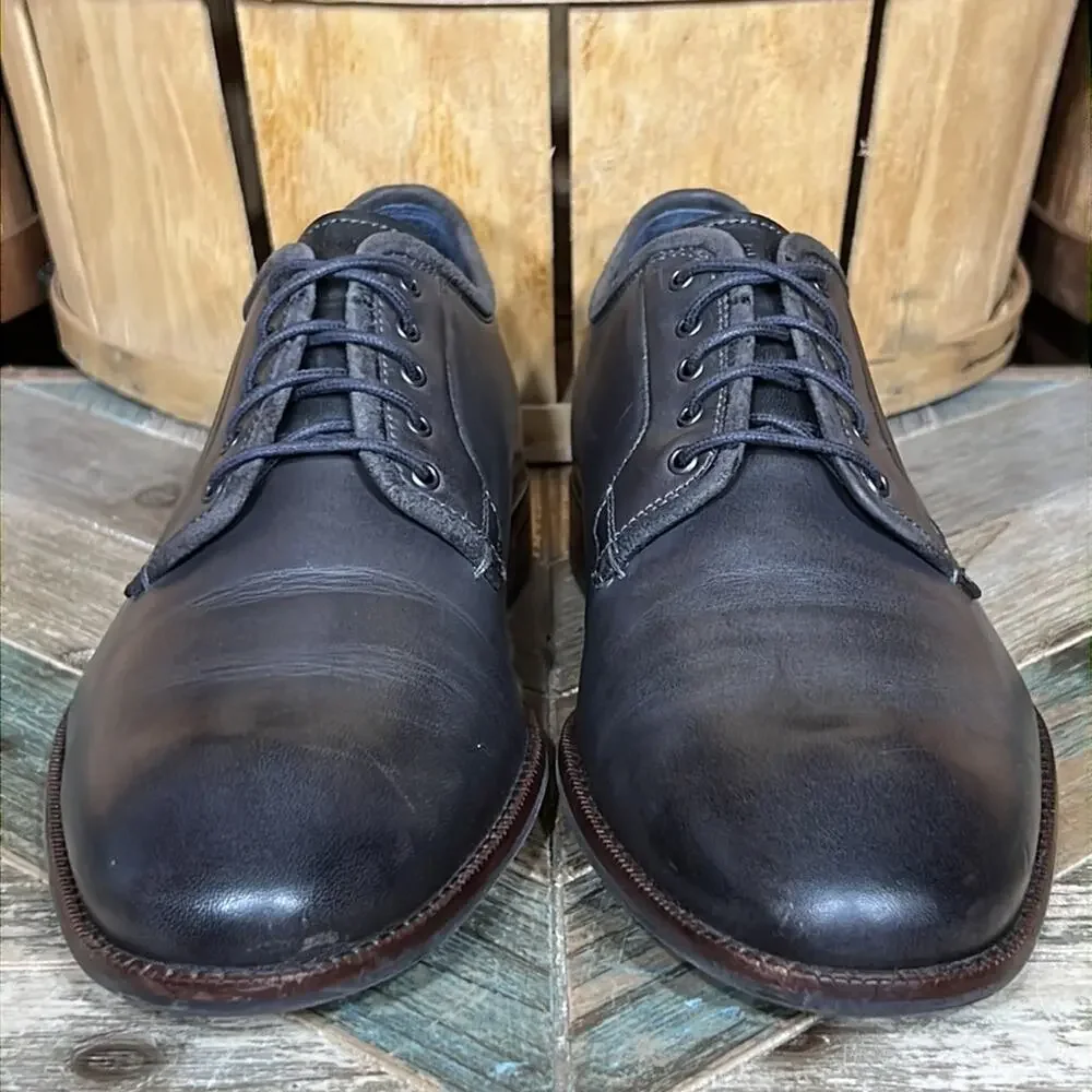 Cole Haan Warner Grand Postman Burnished Gray Leather Oxfords Shoes Mens 9.5